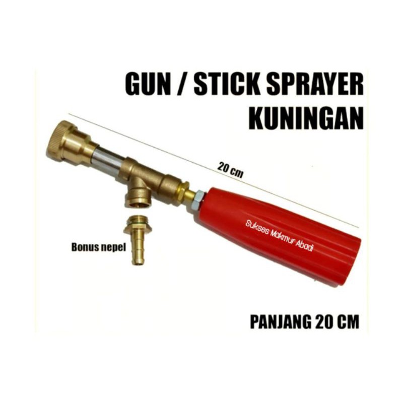 Stik Sprayer Tembaga Stik Sanchin 20cm Stik Mesin Semprot