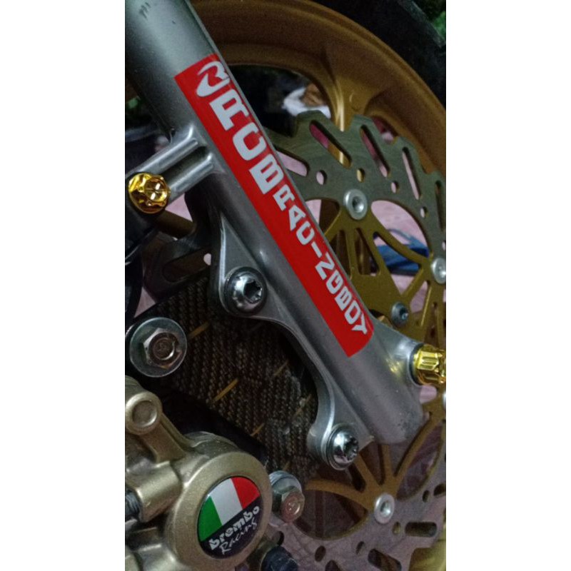 STICKER SHOCK BOTTOM RCB RACING BOY CUTTING