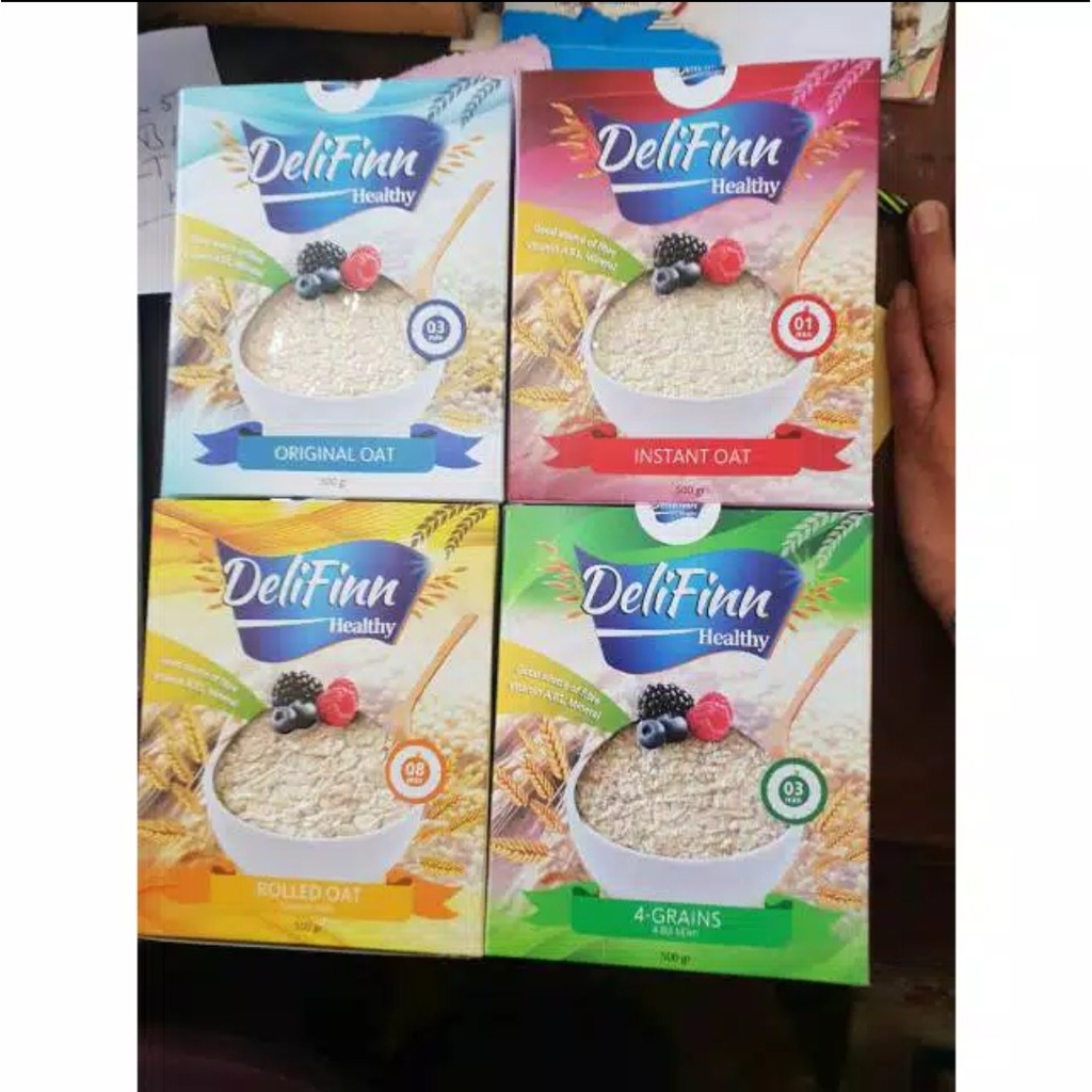 

Havermout Delifinn 500gr Original/Instant/Rolled Oat/4Grains