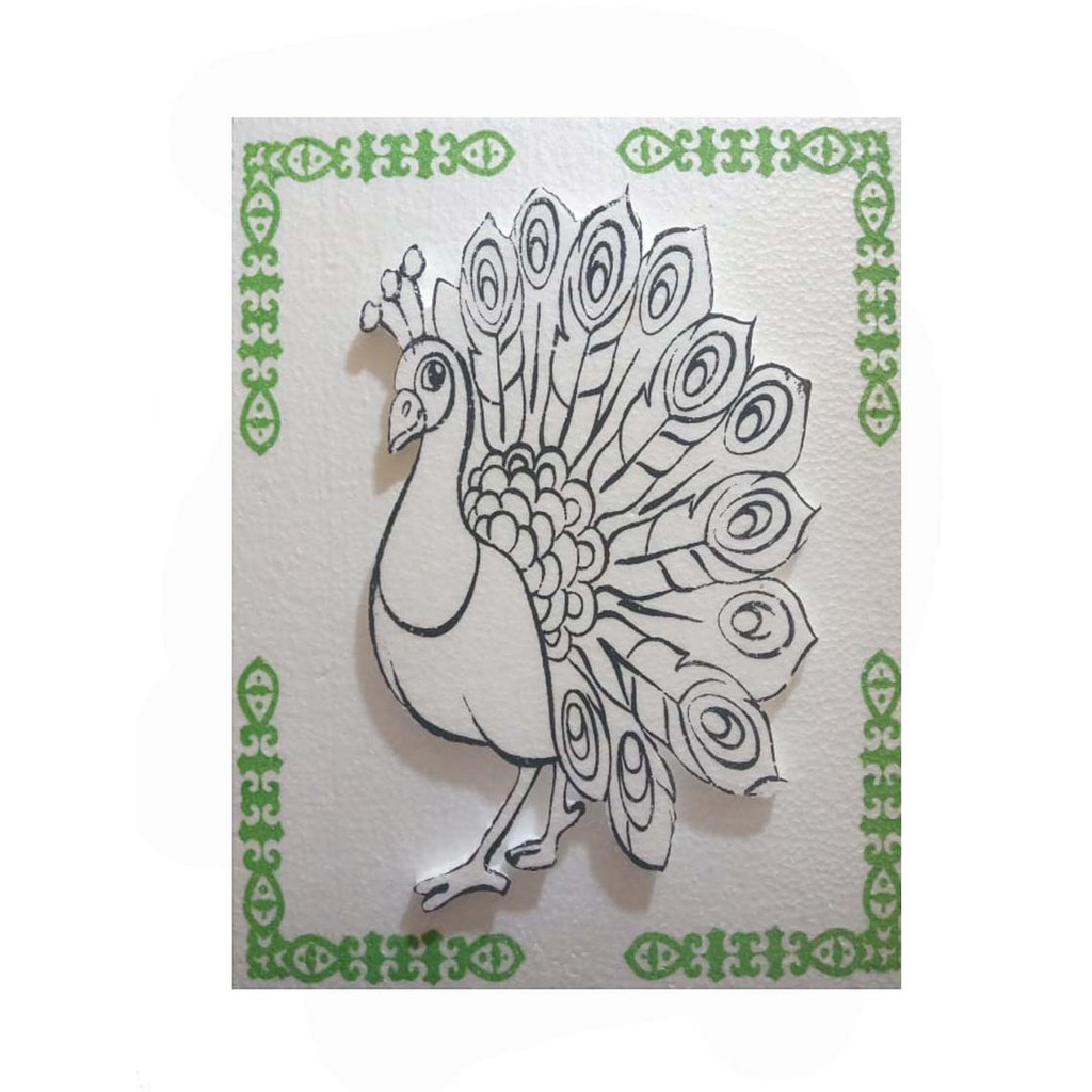 440 Gambar Burung Merak Yang Belum Diwarnai HD Terbaik