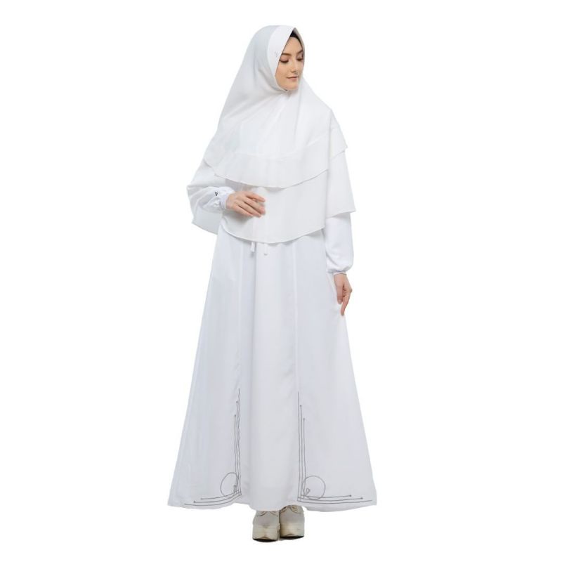RABBANI - DRESSLIM LANARA - DRESSLIM RABBANI PUTIH - GAMIS PUTIH - GAMIS POLOS