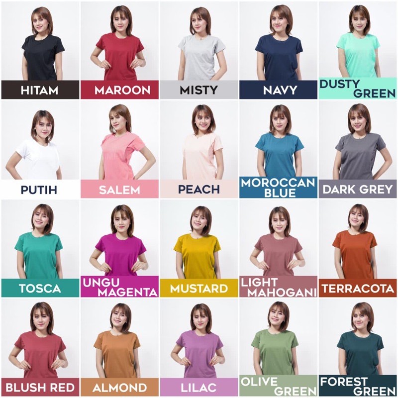 Kaos Oblong Menyusui Pendek Polos Katun Adem Jumbo S - XXXL