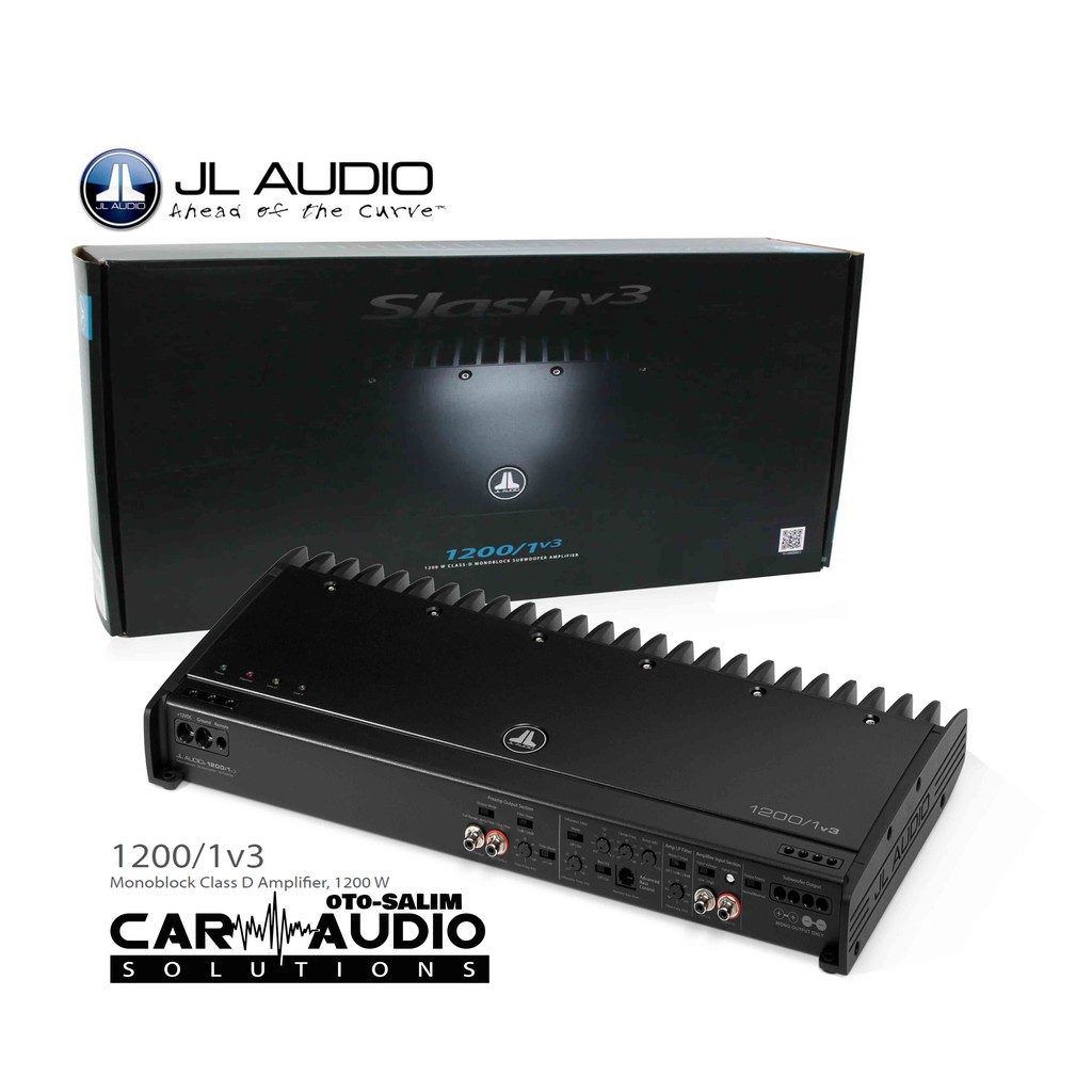 JL Audio Slash 1200/1v3 Class D High-End Monoblock Amplifier 1200W RMS