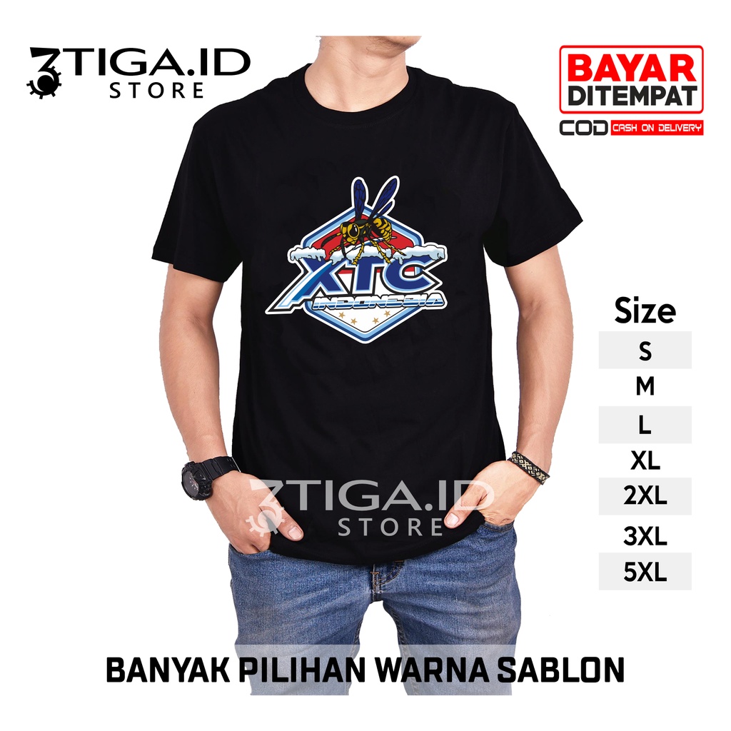 TIGA.ID STORE - KAOS UNISEX XTC CLUB INDONESIA BAHAN COTTON COMBED 30S