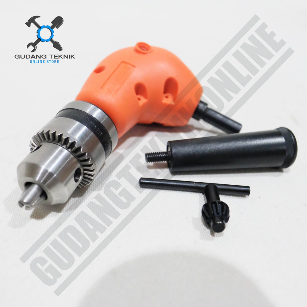 Elbow Drill Extension 10mm Bull BLSP01 002 - Adaptor Adapter Sambungan Kepala Bor Model L 10 mm