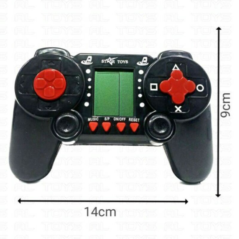 Mainan Jadul Brick Game/ Tetris Brick Game/ Gimbot Bentuk Gamepad Stick PS