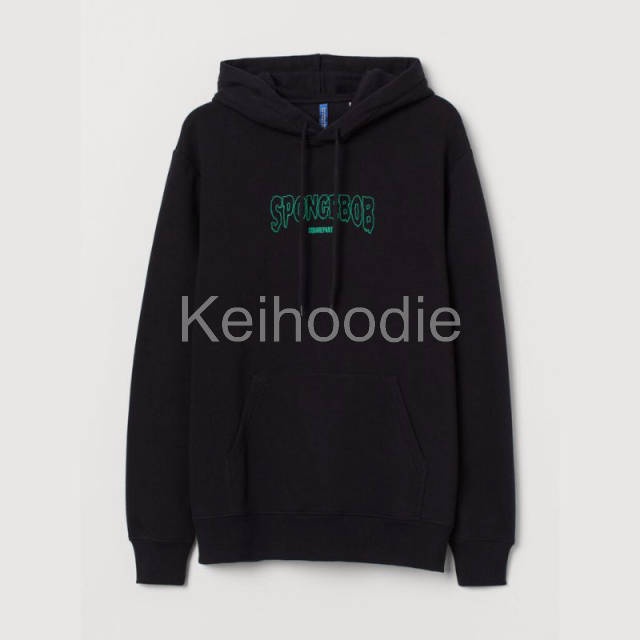(BISA COD) HOODIE PRIA WANITA HM H&M SPONGEBOB / THE HASH SLINGING SLASHER BLACK