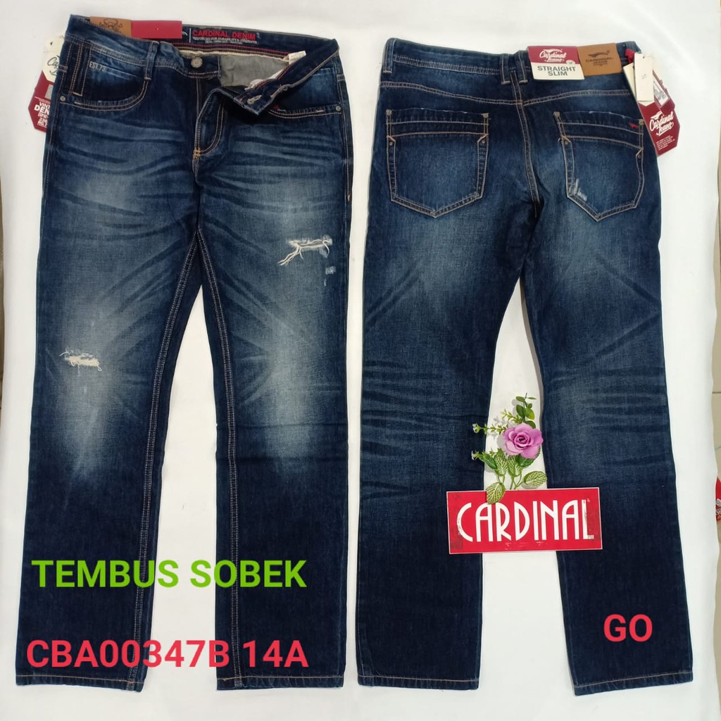 gof 37-38 CARDINAL CBCBA Celana Panjang Jeans Reguler Fit Slim Fit Straight Slim Bawahan Laki Dewasa