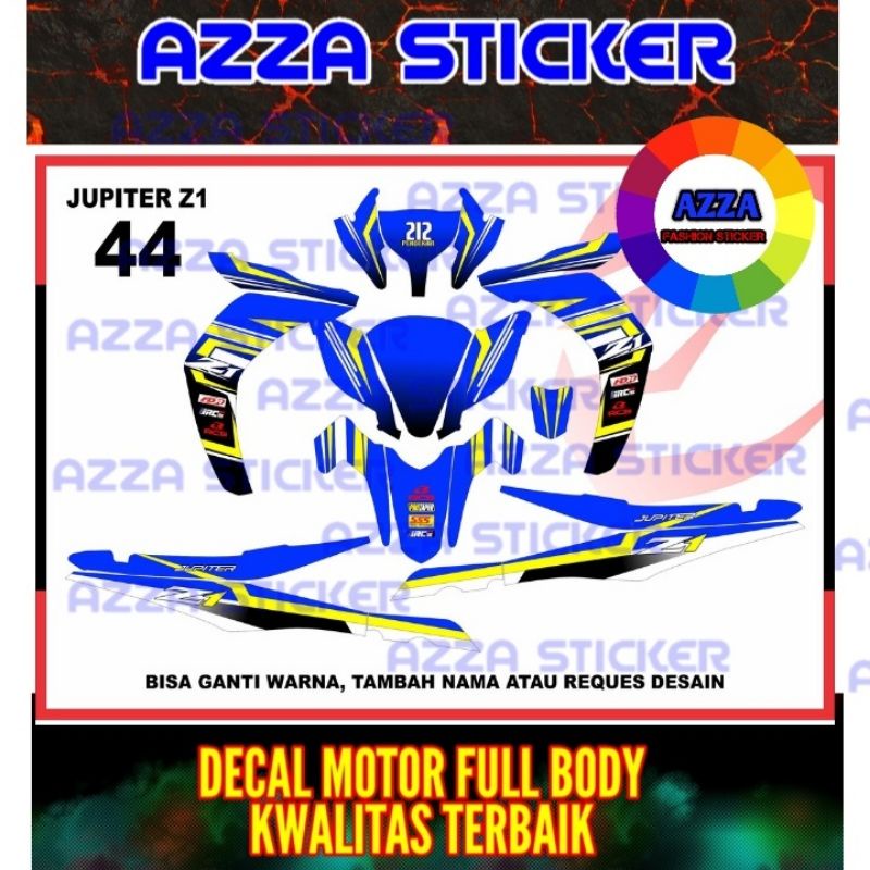 Sticker Decal Jupiter Z1 Full Body Stiker Jupiter Z1 Dekal Jupiter Z1 Full Body Model 44