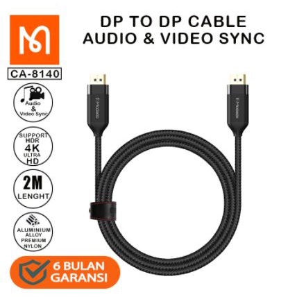 MCDODO CA-8140 KABEL DP TO DP CABLE GAMING DISPLAY CABLE VIDEO MACBOOK KOMPUTER KE TV