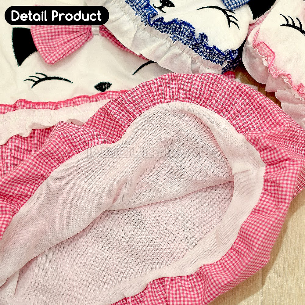 Baju Bayi Perempuan + FREE BANDO Baju Rok Terusan Bayi Rok Bayi Perempuan Pakaian Bayi Perempuan Dress Bayi Pesta Motif Lucu  TRS-041