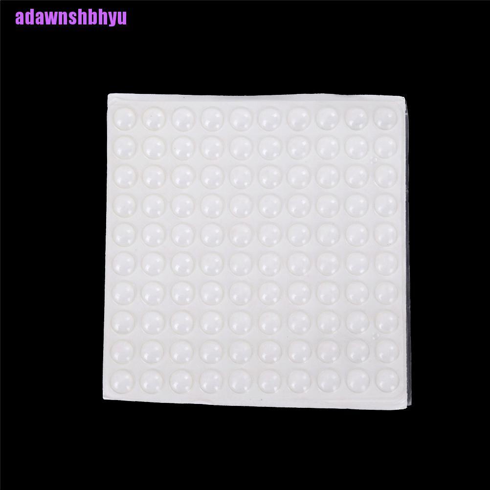 100 Pcs Bantalan Buffer Bumper Pintu Bentuk Setengah Lingkaran Bahan Karet Dengan Perekat