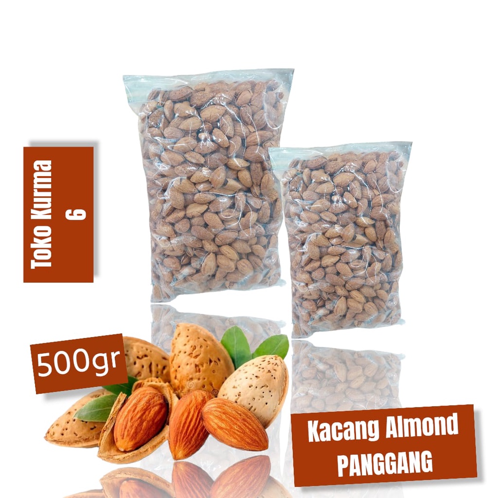 

kacang almond panggang super 500gr (panggang/roasted)