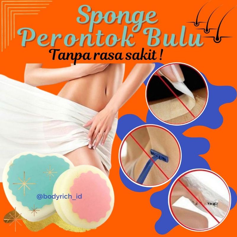 Spons Magic Penghilang Bulu Rambut Yang Efektif Tanpa Rasa Sakit Pria Wanita Waxing Polishing Alat Penghilang Bulu