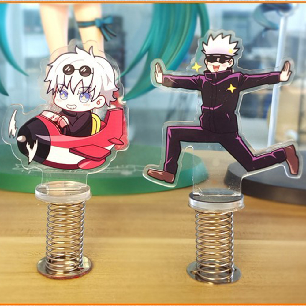 Akrilik Goyang Berdiri Model Mainan Musim Semi Gambar Goyang Jujutsu Kaisen Berdiri Dekorasi Meja Lucu Piring Berdiri Piring Desktop Menghias Anime Jujutsu