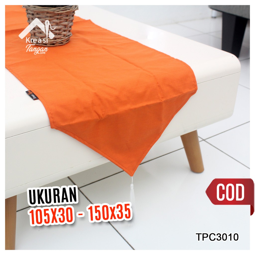 Taplak Meja / Table Runner POLOS Ukuran 105x30 &amp; 150x35 (TPC3010)