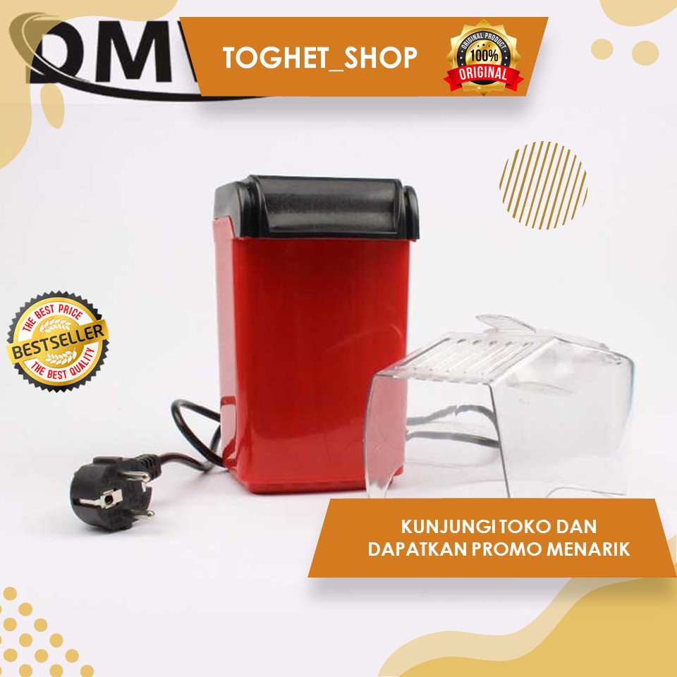 Mesin Elektrik Pembuat Popcorn Mesin Pop Corn Mini Alat Pembuat Popcorn Otomatis Maker Hot Air Corn 