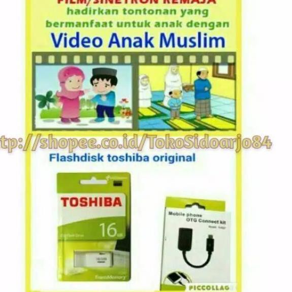 Bagus Banget.. PAKET FLASHDISK EDUKASI ANAK 16GB FREE OTG MUROTTAL MUROTAL ALQURAN QURAN 30JUZ TERBA
