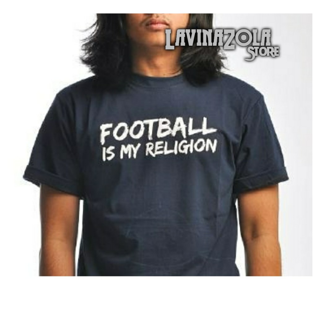 Tshirt baju kaos football is my religion casual holigan ultras persija jakarta persib bandung viking