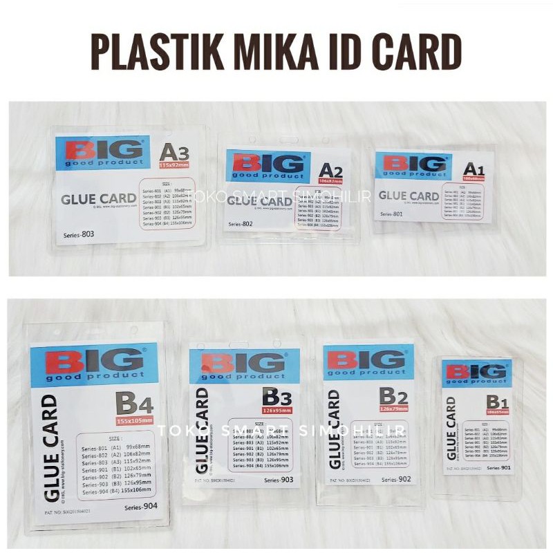 PLASTIK MIKA ID CARD / KEPLEK MIKA / ID CARD MIKA