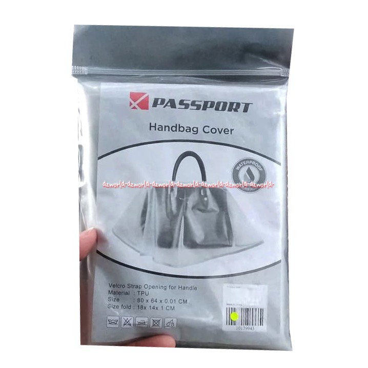 Passport Hand Bag Cover Sarung Tas Tangan Transparant Pelindung Tas Dari Air Hujan Dan Debu Pasport Handbag Cover Sarung Tas Anti Air Hujan Warna Bening Clear