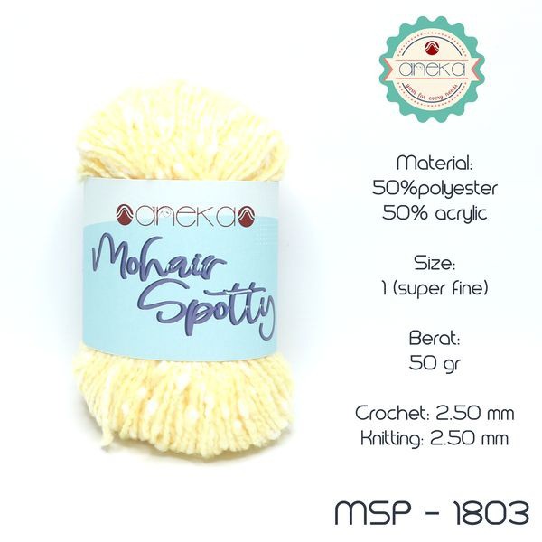 Benang Rajut Katun Mohair Spotty / Mohair Spotty Yarn - 1803