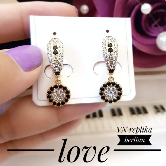 Xuping anting lapis emas 2649j