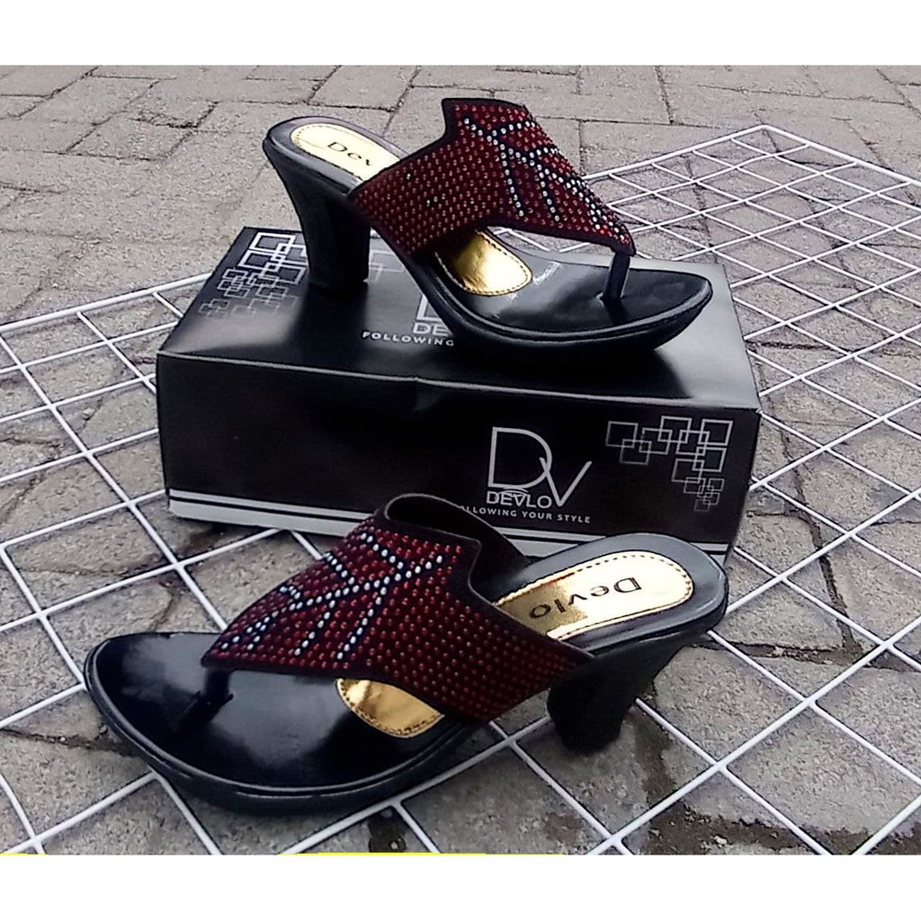 High Heels Wanita Slop Original Sandal Wanita Terbaru