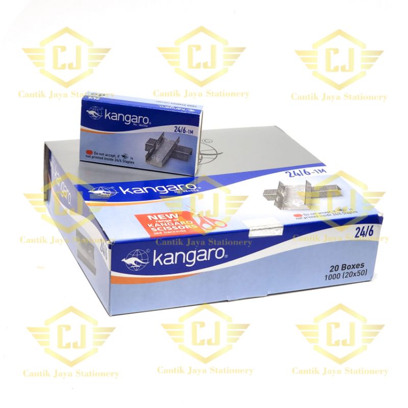 

20 BXS Isi Stapler Staples KANGARO No.3 24/6