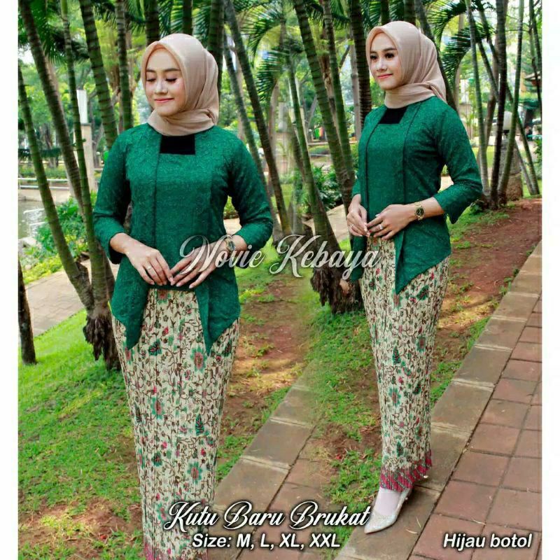 SET KEBAYA KUTU BARU KEBAYA MODERN  KEBAYA WISUDA KEBAYA BRUKAT MODERN