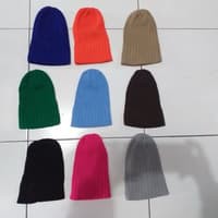 Topi Kupluk Rajut Warna Anak Dewasa / Topi Kupluk Beanie Hat