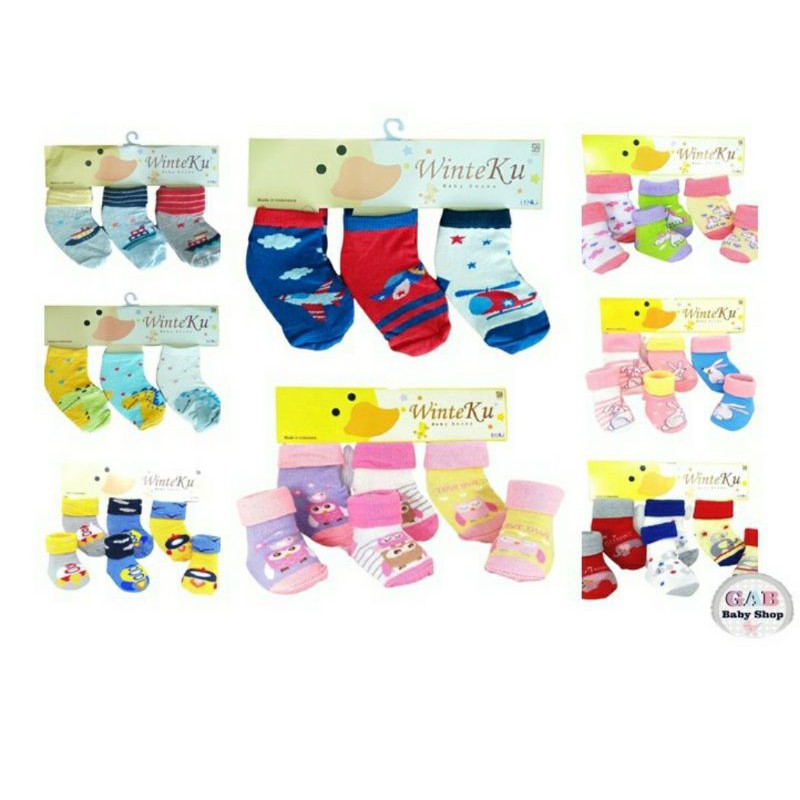 KAOS KAKI BAYI ISI 3 PASANG CUTEE