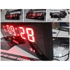 Jam dinding digital led 3615 merah