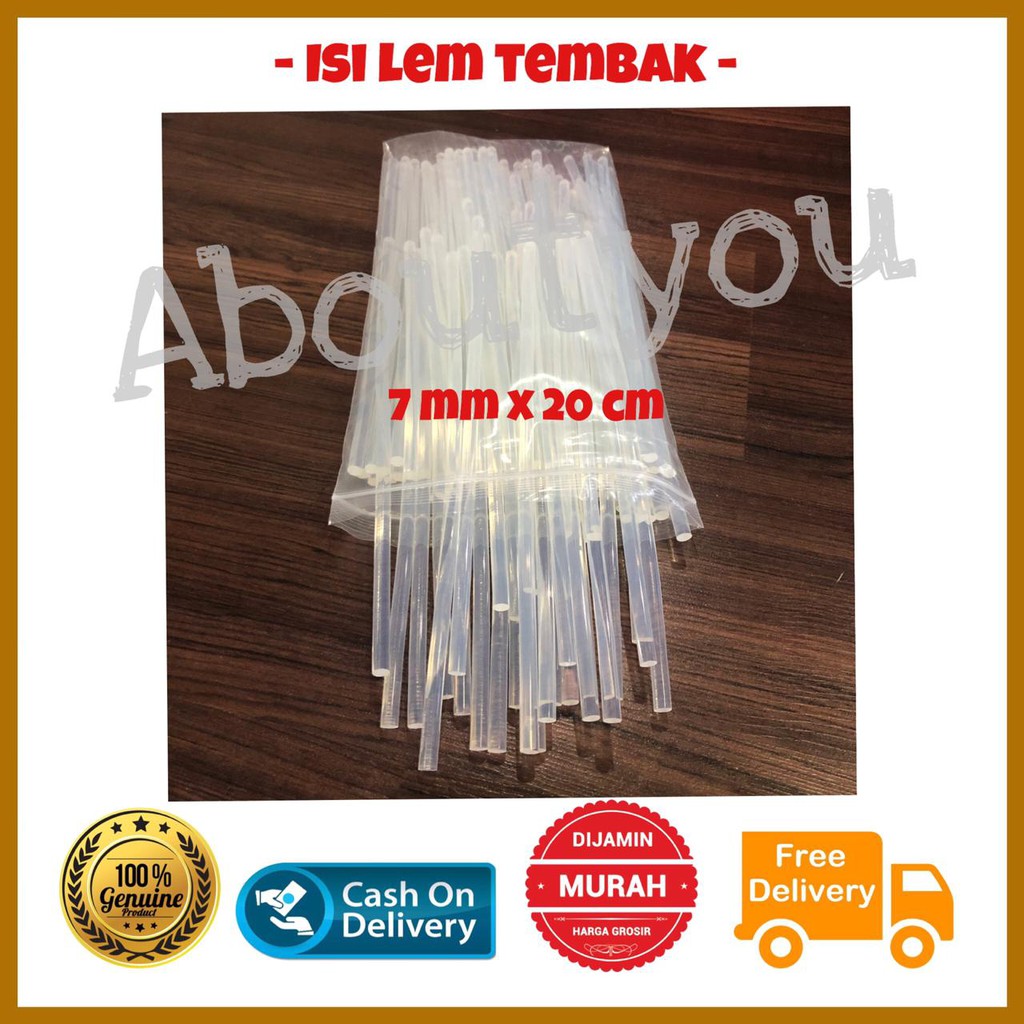 

GROSIR 1 KG / KILOAN ISI refill Lem tembak bakar 30 cm glue gun kecil panjang murah