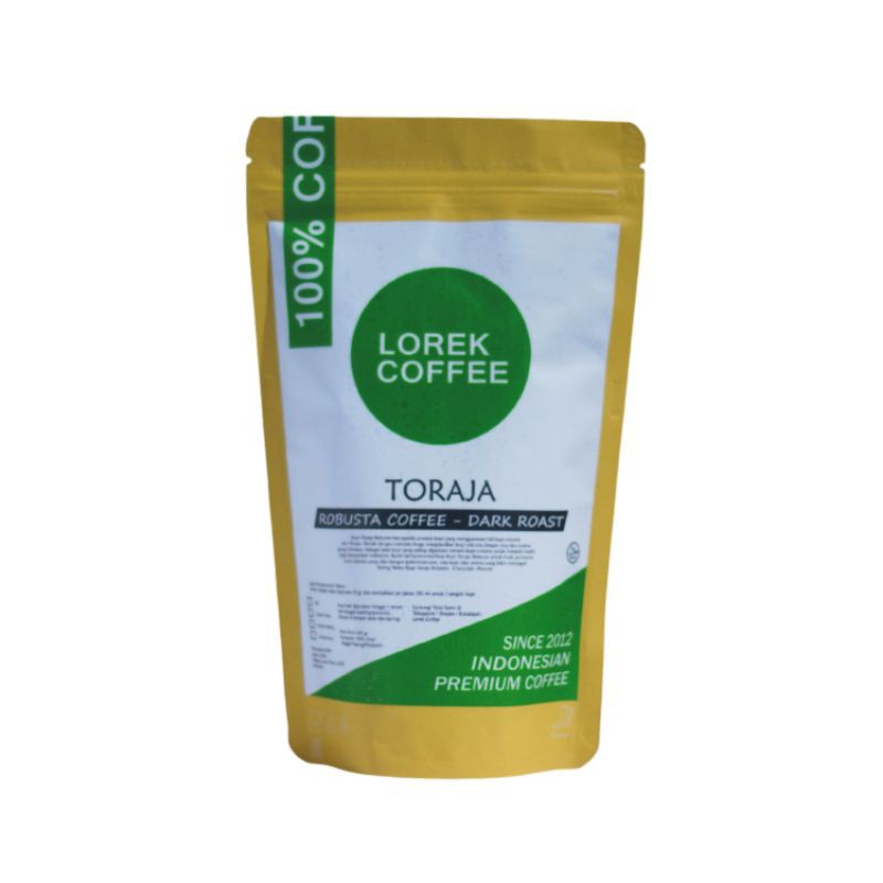 

Kopi Toraja Robusta - Dark Roast 200 gr - Lorek Coffee
