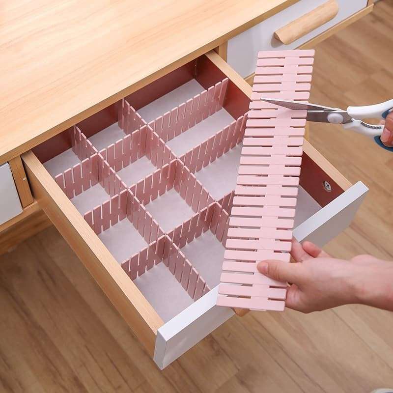 Partisi Sekat Laci Pembatas Pemisah Drawer Desktop Organizer