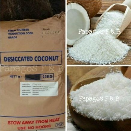 

Kelapa Kering Parut Desiccated Coconut rpack 250 / 500 gr / gram