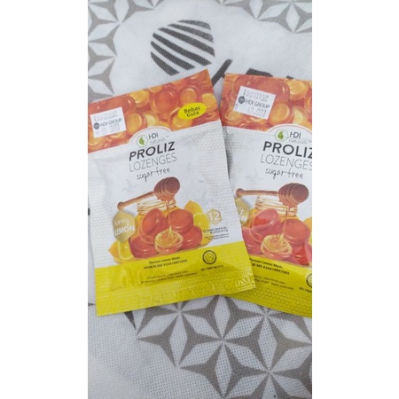 PROLIZ LOZENGES PERMEN HDI LEMON ATAU ORI