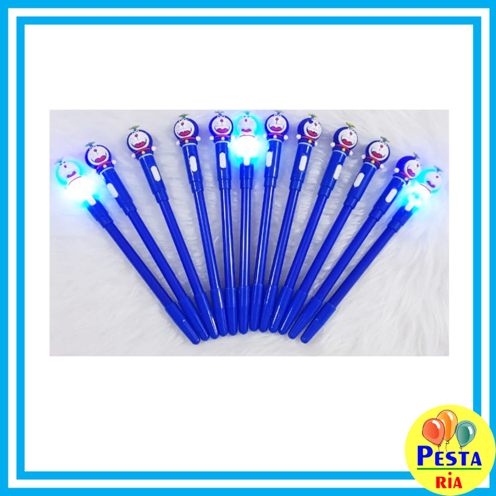 

Murah!! isi 12 Bolpoin Lampu doraemon , pen gel doraemon, bolpoin per, bolpoin lampu, spring doll