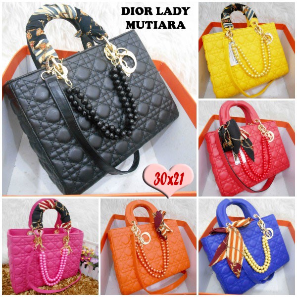 Hot Sale Tas Fashion Branded CD Dior Lady Large Dove Size 29 Dove Mutiara