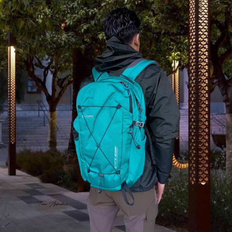 TAS RANSEL-WHITE SANDS-TREKKERS TAGOLU PILATUS FREE RAINCOVER CONSINA-DAYPACK-TAS GUNUNG