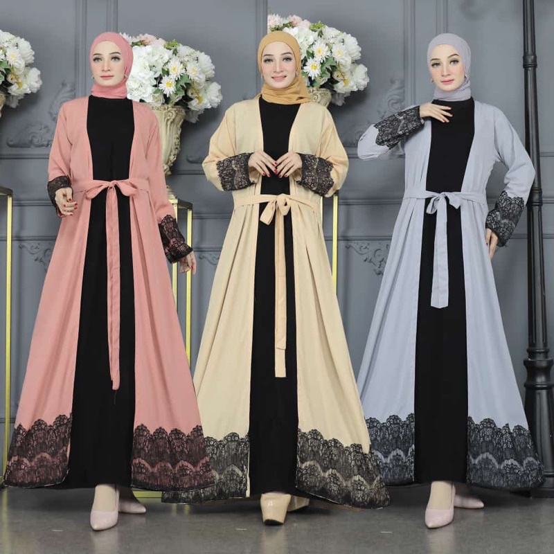 GAMIS SYAR’I ABAYA DUBAI AMANI (BUSUI) CANTIK MURAH COD