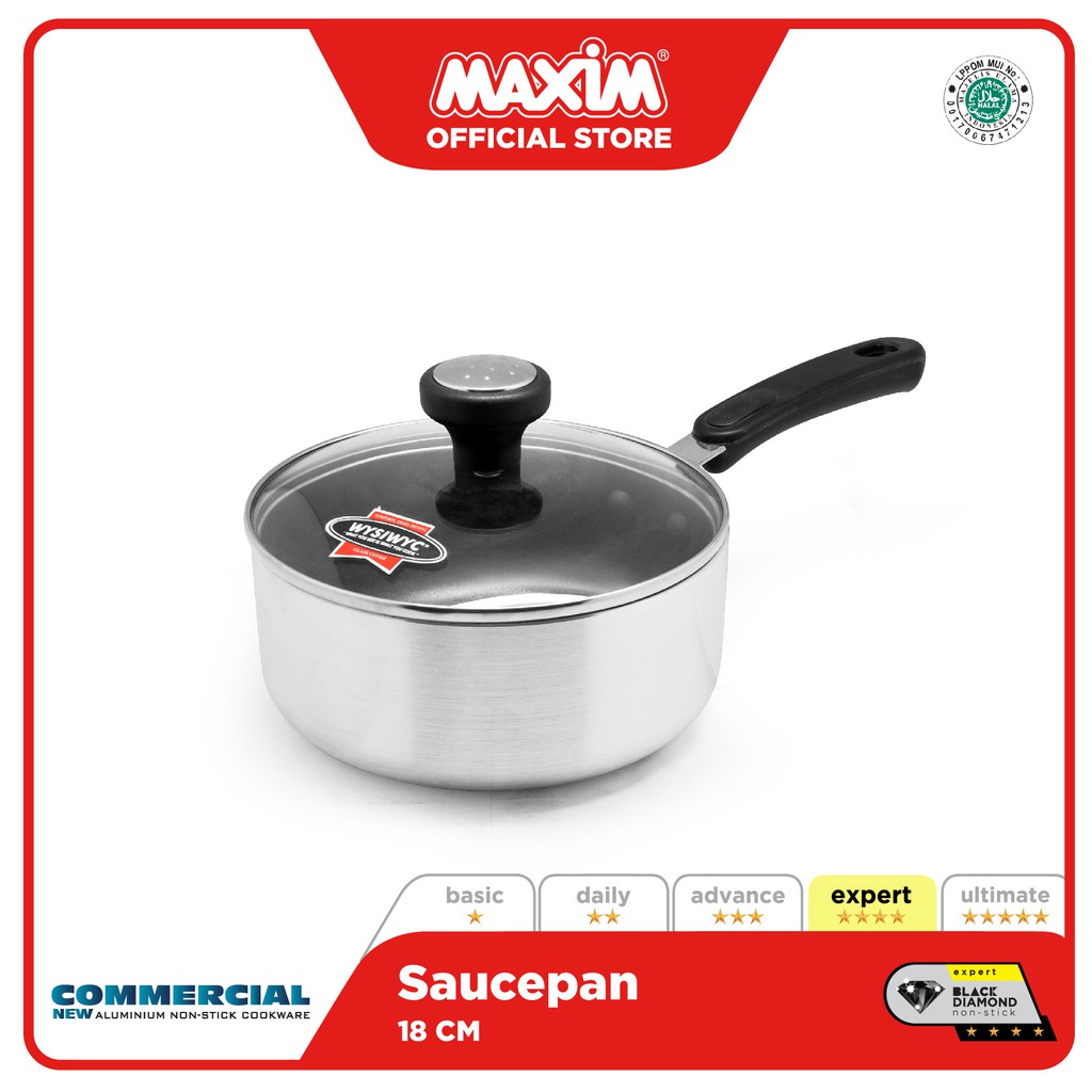  Maxim  New Commercial Panci  Anti Lengket 18cm Saucepan 