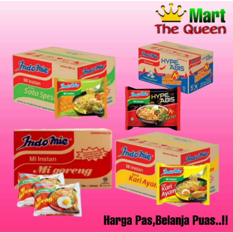 

INDOMIE Mi Instan all varian 1 Dus isi 40 pcs