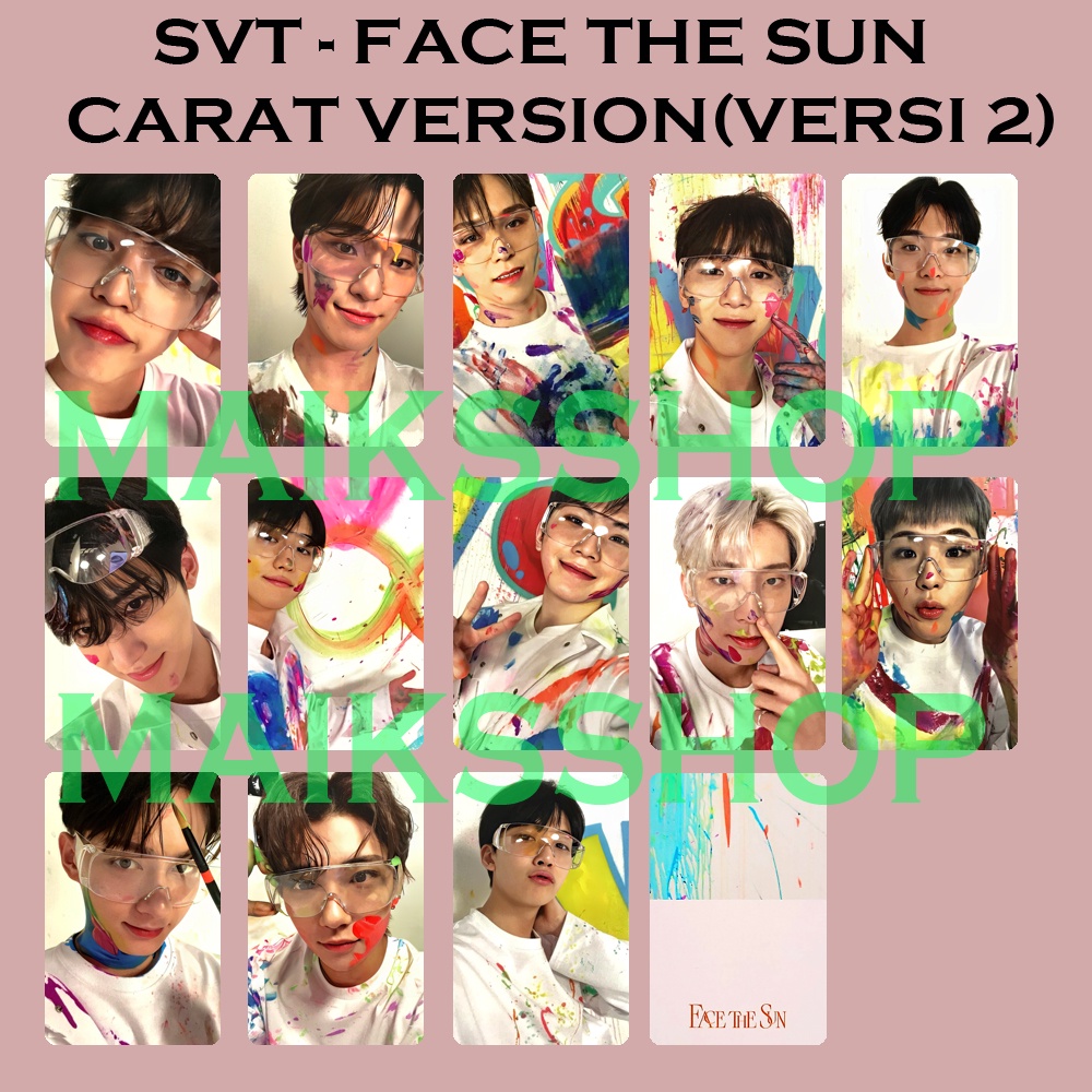 (BISA SATUAN) Seventeen Face The Sun Carat Version Photo card