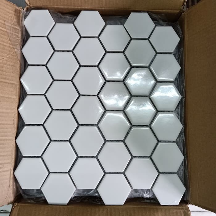READY KERAMIK MOZAIK HEXAGONAL GLOSSY