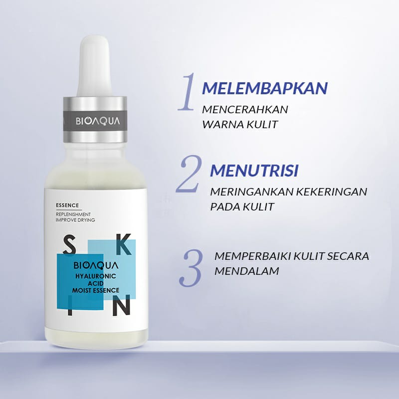 BPOM BIOAQUA Face Serum Skincare 30ml/50ml Niacinamide Brightening Serum/Hyaluronic Acid Serum/Anti Aging/Acne Serum jerawat dan bekas jerawat/Hydrating Serum Essence Wajah / BS