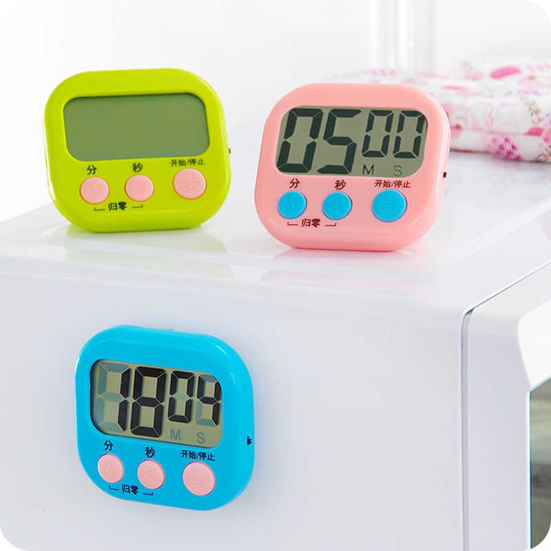 Digital Kitchen Timer Masak Magnet JAM ALARM STOPWATCH Dapur Masak