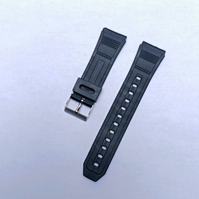 strap jam tangan kasio model data bank 18mm-20mm-22mm tali jam tangan murah