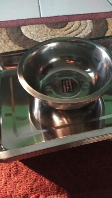 3 Pcs - Nampan / Baki Stainless Segi 27 X 36 Cm